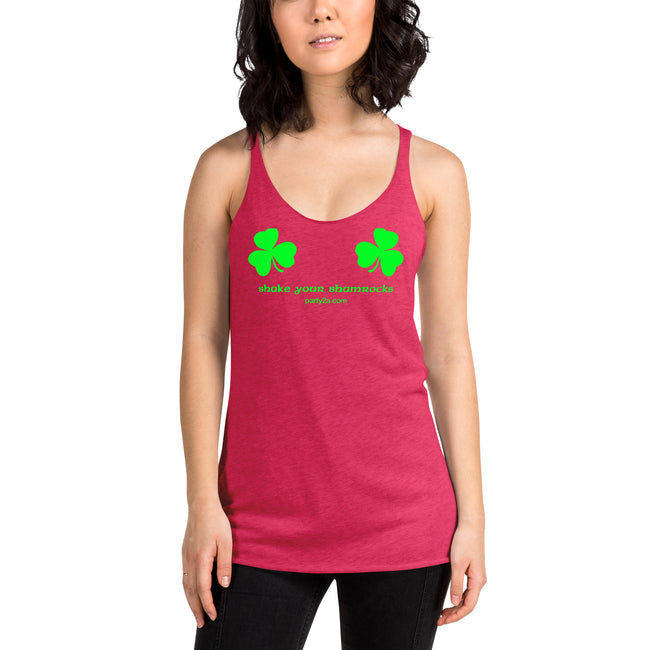 Women's Racerback Tank Shake your Shamrocks