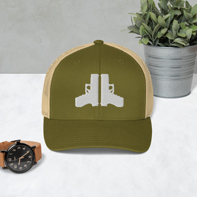 2 Guns Enlarged Trucker Cap